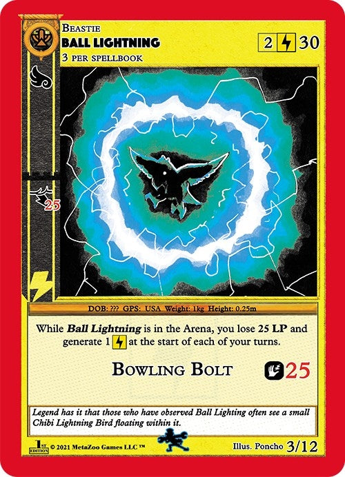 Ball Lightning (3) (CNFE-TD) - MetaZoo Single
