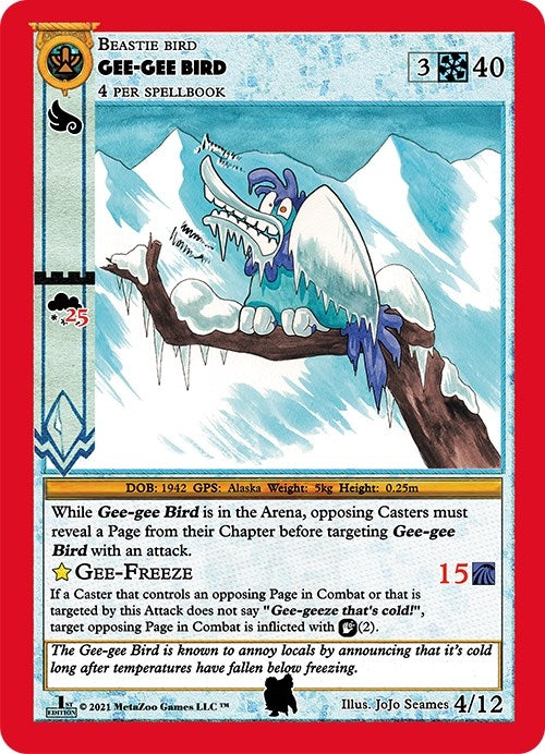 Gee-Gee Bird (4) (CNFE-TD) - MetaZoo Single
