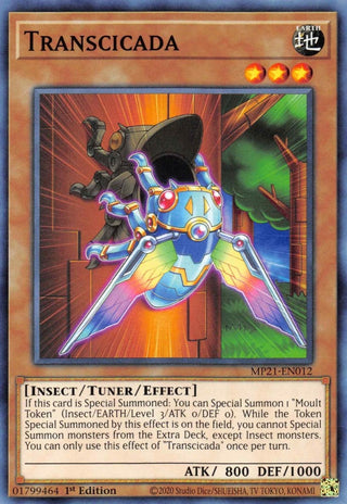 Transcicada (21012) (MP21) - YuGiOh Single