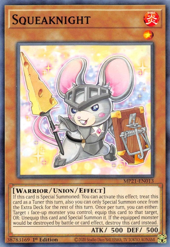 Squeaknight (21013) (MP21) - YuGiOh Single