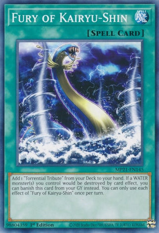 Fury of Kairyu-Shin (21145) (MP21) - YuGiOh Single