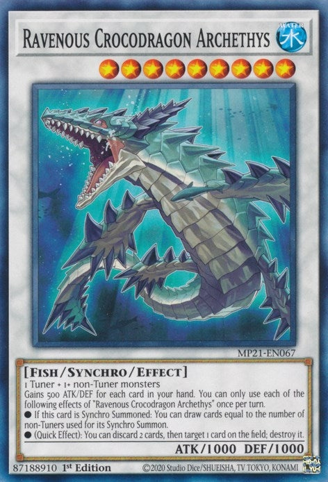 Ravenous Crocodragon Archethys (21067) (MP21) - YuGiOh Single