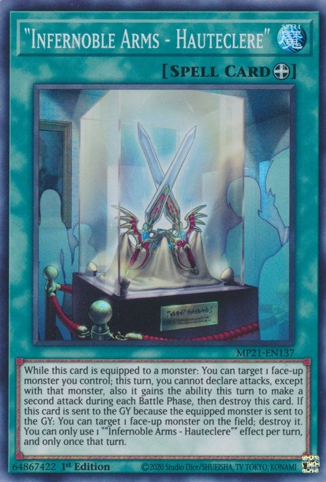 ’Infernoble Arms - Hauteclere’ (21137) (MP21) - YuGiOh Single