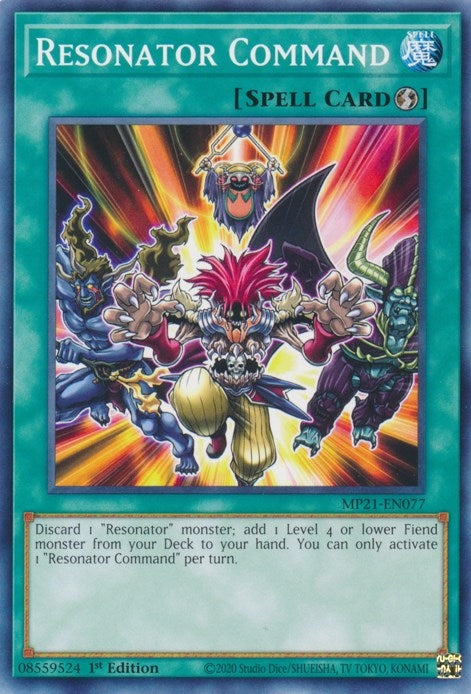 Resonator Command (21077) (MP21) - YuGiOh Single