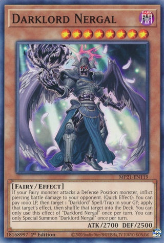 Darklord Nergal (21119) (MP21) - YuGiOh Single