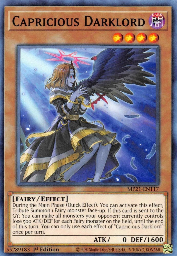 Capricious Darklord (21117) (MP21) - YuGiOh Single