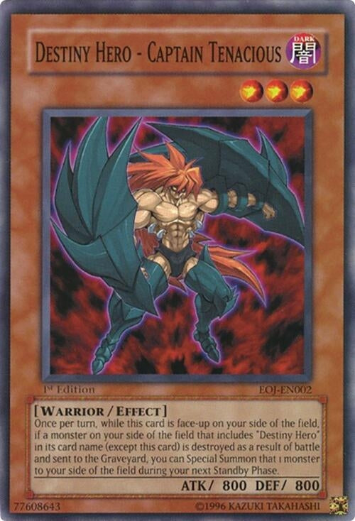 Destiny Hero - Captain Tenacious (2) - YuGiOh Single