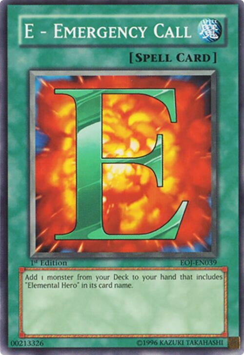 E - Emergency Call (39) - YuGiOh Single