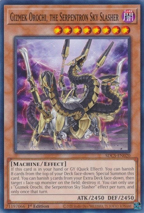 Gizmek Orochi the Serpentron Sky Slasher (20) (SDCS) - YuGiOh Single