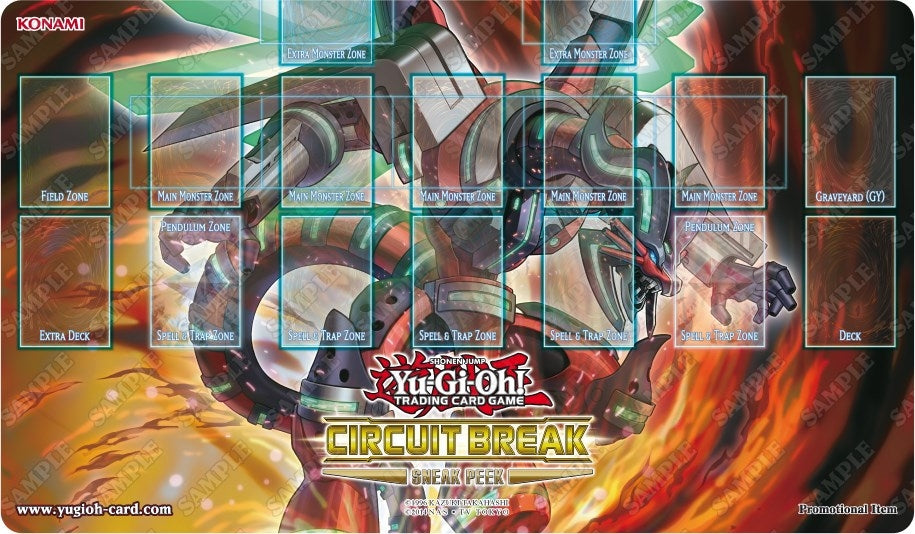 Yu-Gi-Oh! Circuit Break Sneak Peek Promo Game Mat - Borreload Dragon - Playmats Sealed
