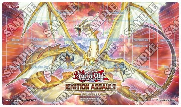 Yu-Gi-Oh! Ignition Assault Sneak Peek Promo Game Mat - Light Dragon @Ignister - Playmats Sealed