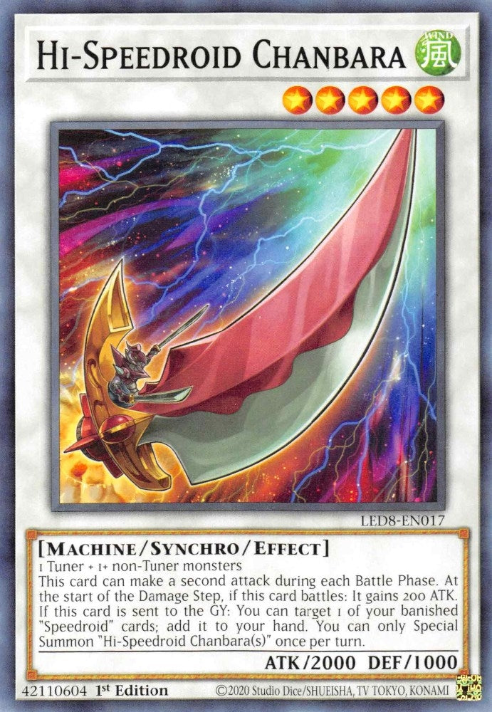 Hi-Speedroid Chanbara (8017) (LED8) - YuGiOh Single