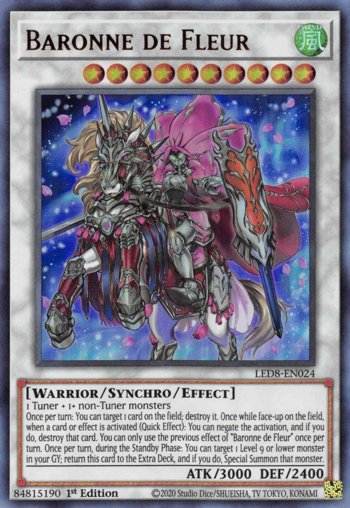 Baronne de Fleur (8024) (LED8) - YuGiOh Single