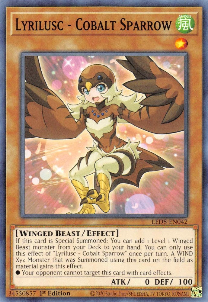 Lyrilusc - Cobalt Sparrow (8042) (LED8) - YuGiOh Single