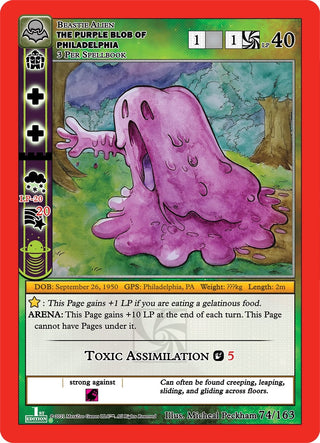 The Purple Blob Of Philadelphia (74) (NFFE) - MetaZoo Single