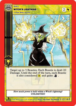 Witch’s Lightning (112) (NFFE) - MetaZoo Single