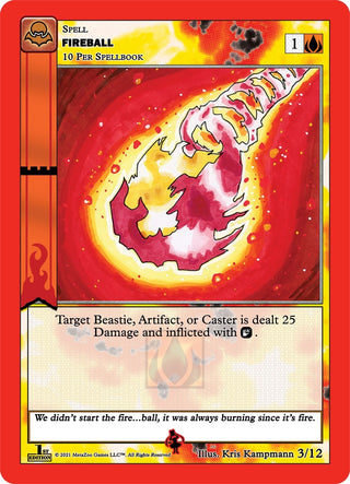 Fireball (3) (NFFE-RE) - MetaZoo Single
