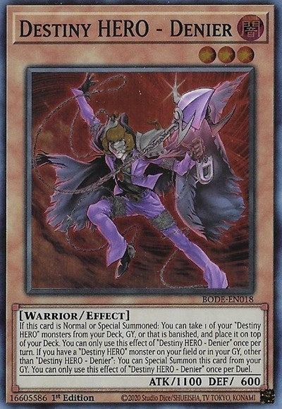 Destiny HERO - Denier (18) (BODE) - YuGiOh Single