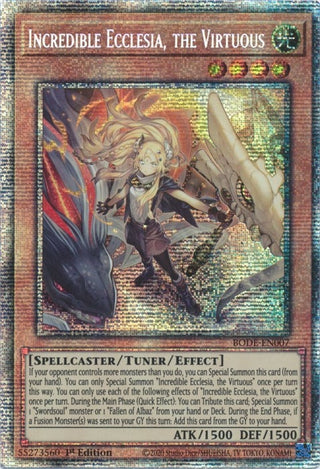 Incredible Ecclesia the Virtuous (Starlight Rare) (7) (BODE) - YuGiOh Single