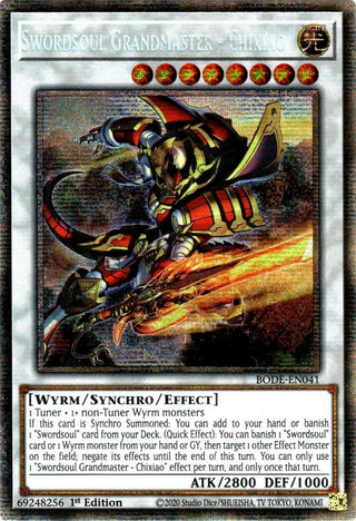 Swordsoul Grandmaster - Chixiao (Starlight Rare) (41) (BODE) - YuGiOh Single