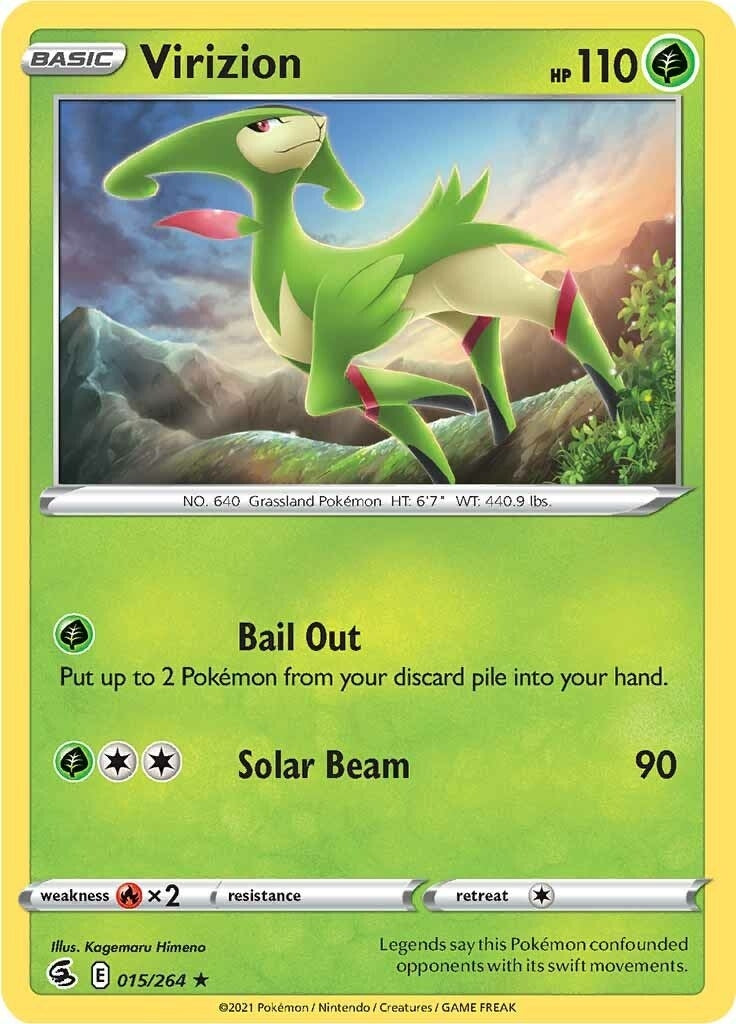 Image for Virizion (015/264) (SWSH08: Fusion Strike) - Pokemon