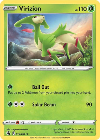 Image for Virizion (015/264) (SWSH08: Fusion Strike) - Pokemon