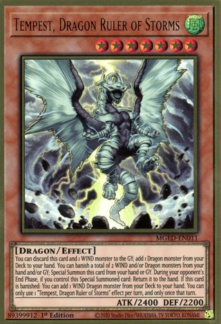 Tempest Dragon Ruler of Storms (11) (MGED) - YuGiOh Single