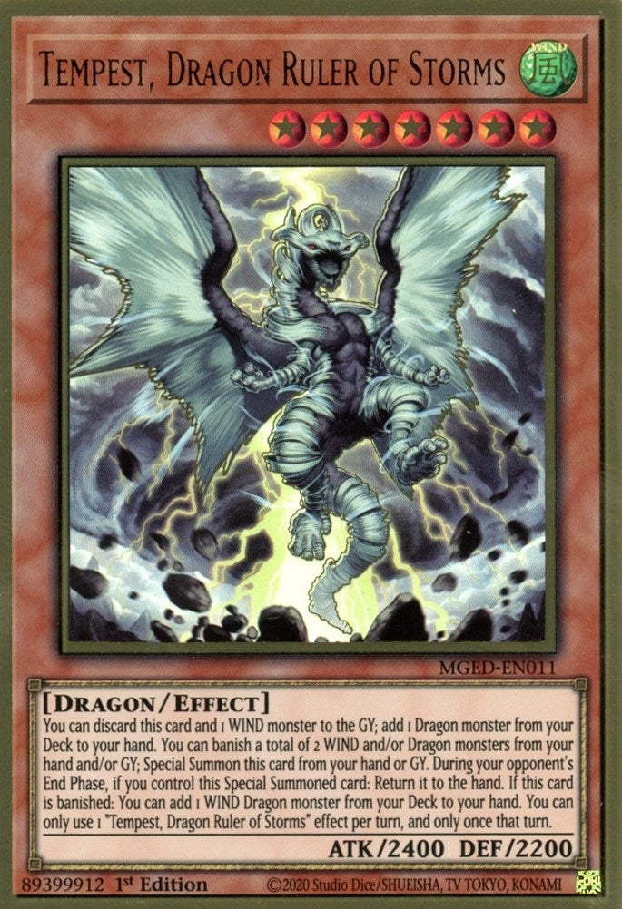 Tempest Dragon Ruler of Storms (11) (MGED) - YuGiOh Single