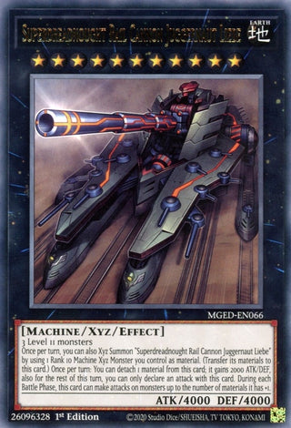 Superdreadnought Rail Cannon Juggernaut Liebe (66) (MGED) - YuGiOh Single