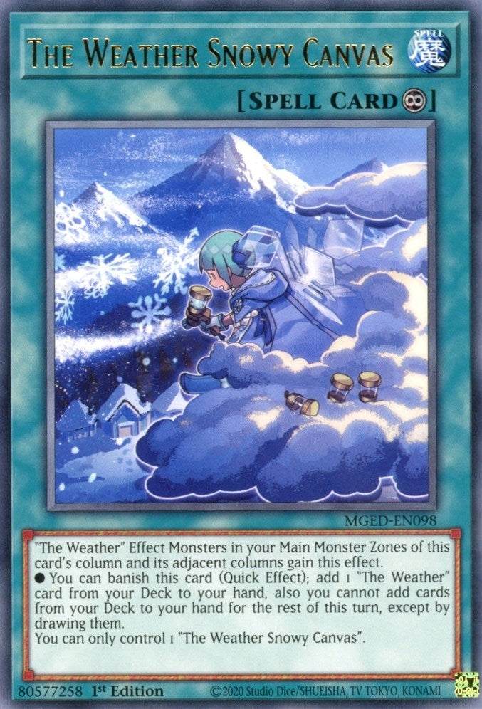 The Weather Snowy Canvas (98) (MGED) - YuGiOh Single