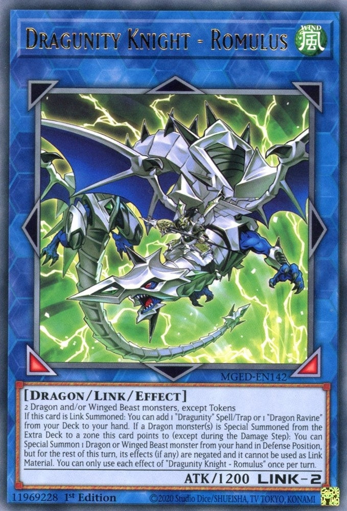 Dragunity Knight - Romulus (142) (MGED) - YuGiOh Single