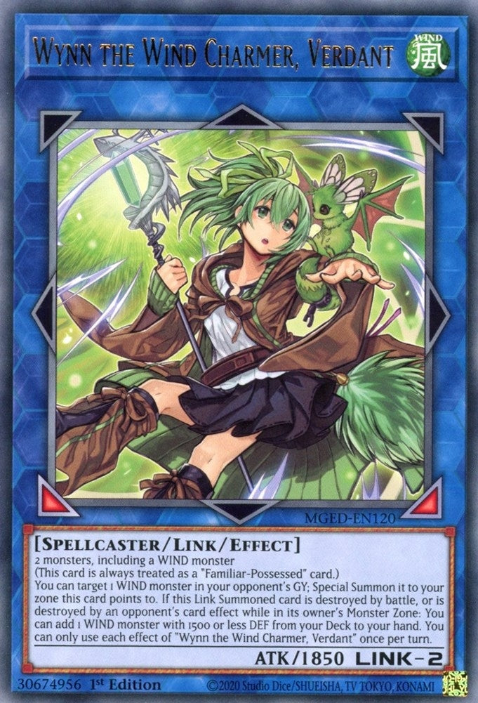 Wynn the Wind Charmer Verdant (120) (MGED) - YuGiOh Single