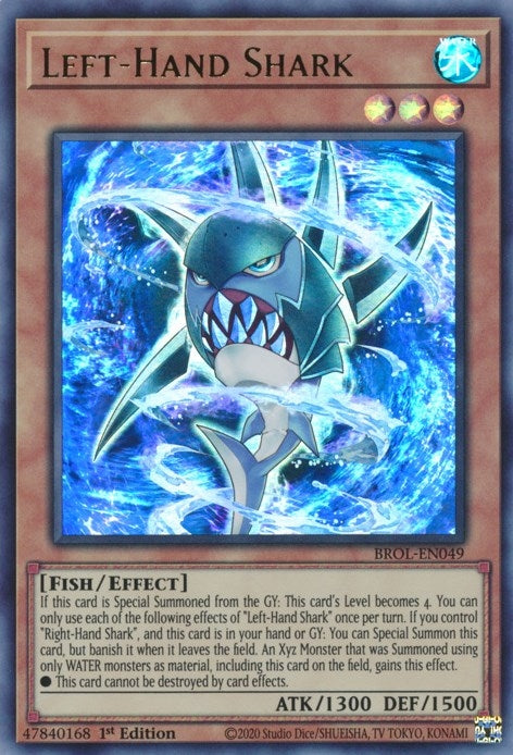 Left-Hand Shark (49) (BROL) - YuGiOh Single