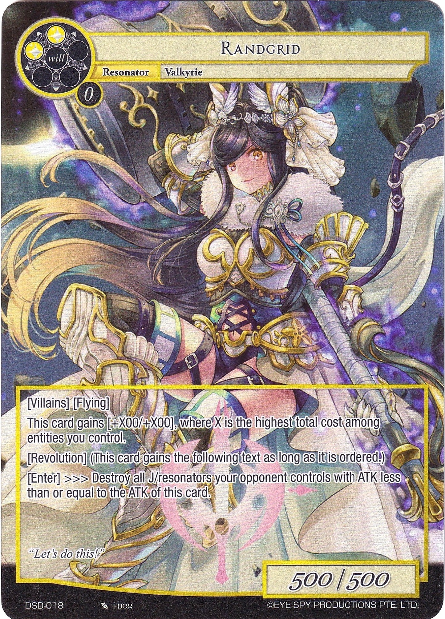 Randgrid (Full Art) (18) - Force of Will Single