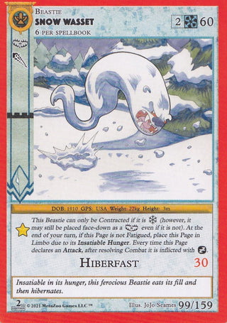 Snow Wasset (99) (CN2E) - MetaZoo Single