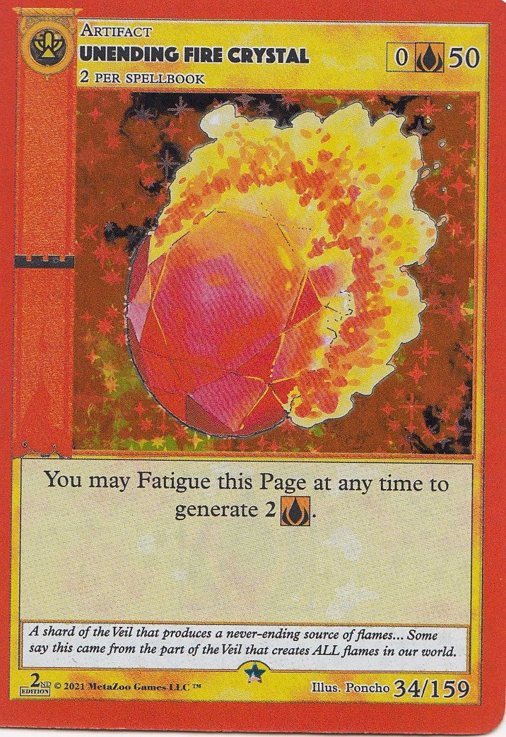 Unending Fire Crystal (34) (CN2E) - MetaZoo Single