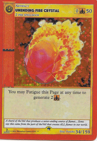 Unending Fire Crystal (34) (CN2E) - MetaZoo Single