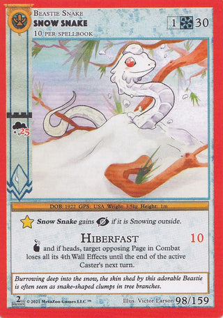 Snow Snake (98) (CN2E) - MetaZoo Single