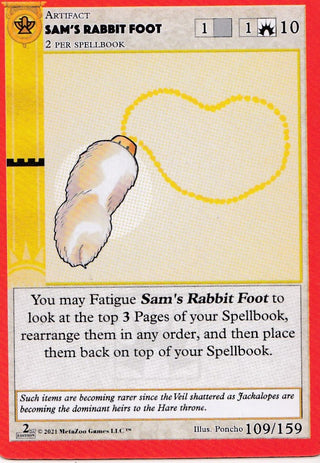 Sam’s Rabbit Foot (109) (CN2E) - MetaZoo Single