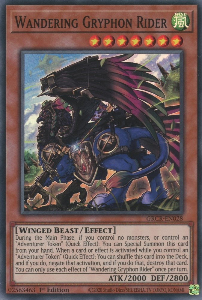 Wandering Gryphon Rider (28) (GRCR) - YuGiOh Single