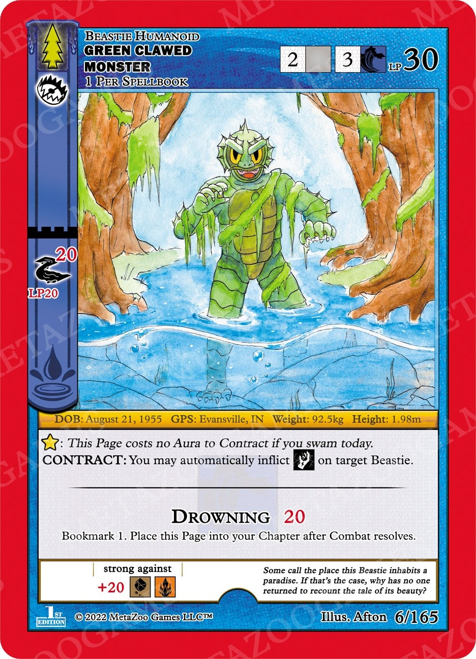 Green Clawed Monster (6) (WILFE) - MetaZoo Single