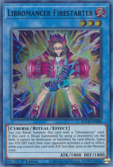 Libromancer Firestarter (88) (BACH) - YuGiOh Single