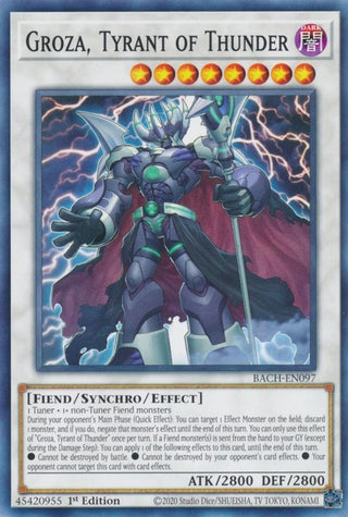 Groza Tyrant of Thunder (97) (BACH) - YuGiOh Single