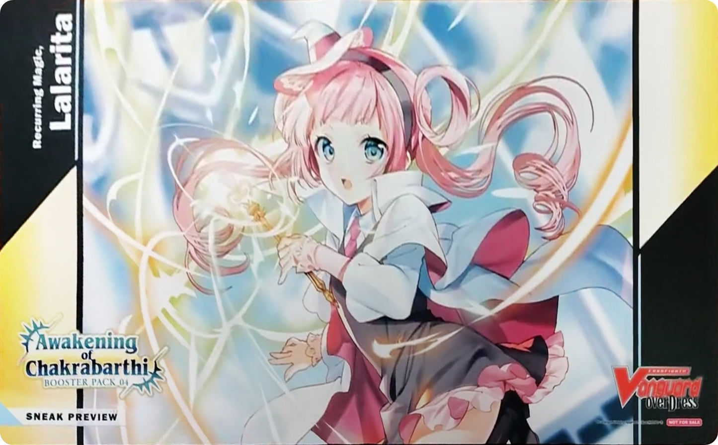 Cardfight!! Vanguard Sneak Preview Playmat: Awakening of Chakrabarthi - Recurring Magic Lalarita - Playmats Sealed
