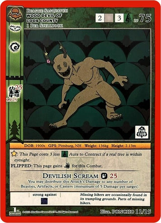 Wood Devil of Coos Country (Pin Club Nightfall Mystery Collection 1st Edition) (11) (MISC) - MetaZoo Single
