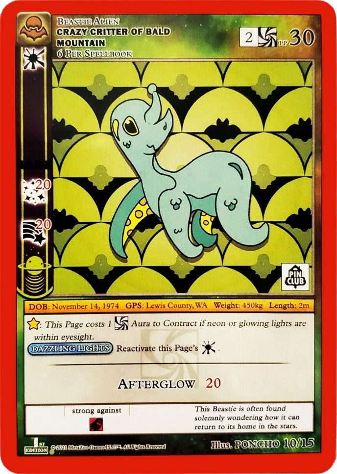 Crazy Critter of Bald Mountain (Pin Club Nightfall Mystery Collection 1st Edition) (10) (MISC) - MetaZoo Single