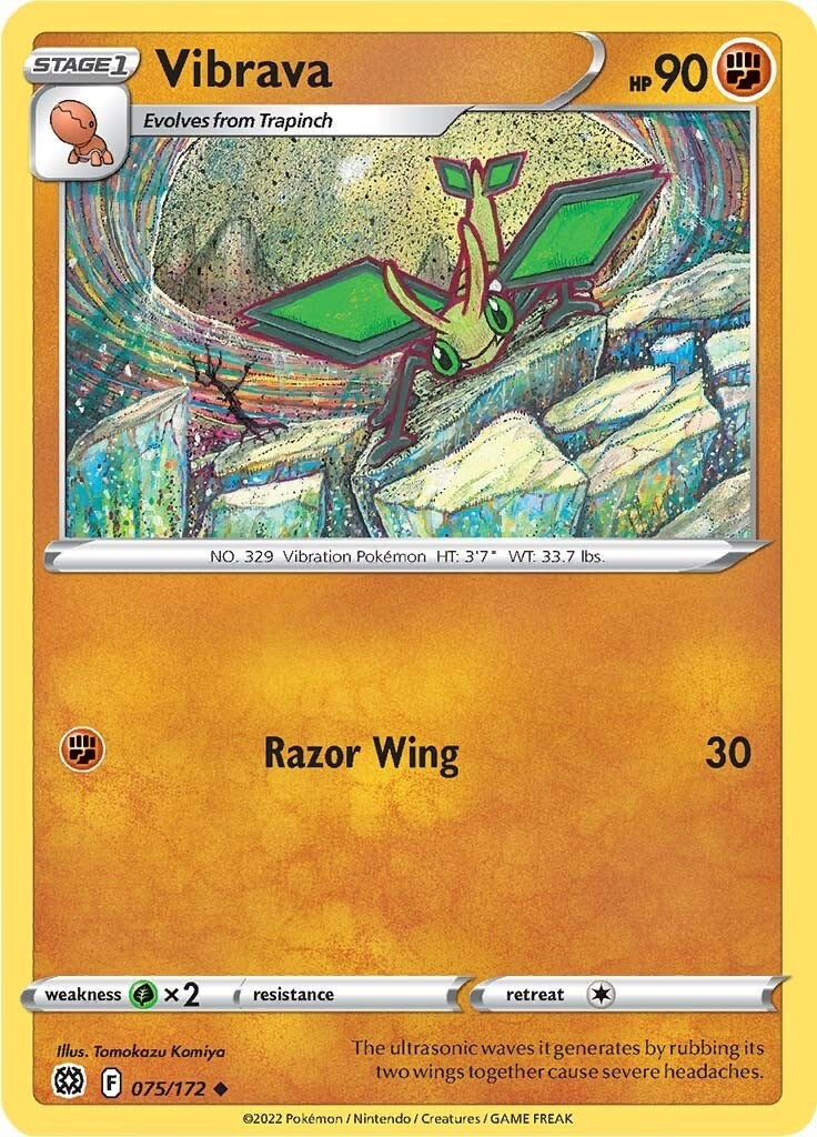 Image for Vibrava (075/172) (SWSH09: Brilliant Stars) - Pokemon