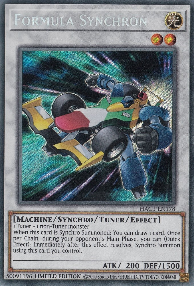 Formula Synchron (1178) (HAC1) - YuGiOh Single