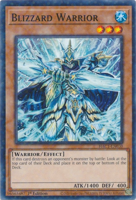 Blizzard Warrior (Duel Terminal) (1030) (HAC1) - YuGiOh Single