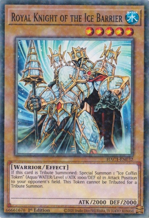 Royal Knight of the Ice Barrier (Duel Terminal) (1032) (HAC1) - YuGiOh Single
